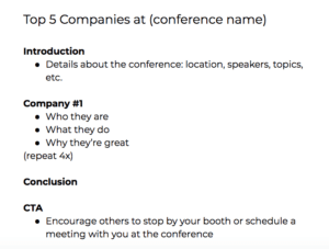 Pre-Conference Blog Template